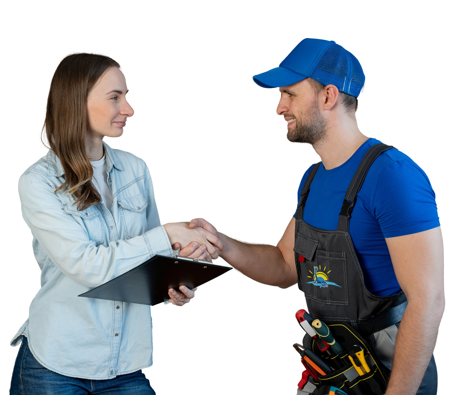 Customer Signing Plumbing Service Invoice - My Plumber Kelowna